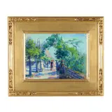 Central Park West, NYC by Harriette Bowdoin, Oil on canvas board, sold Mar 2026