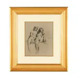 The Sisters, II by Warren Brandt, Graphite on paper, sold Mar 2026