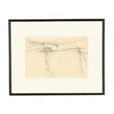 Southwest Landscape 2 by Joe H. Cox, Ink on paper, sold Mar 2026