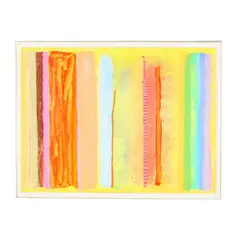 Untitled (Stripes) by Robert Natkin, Acrylic on wove paper, sold Mar 2026