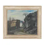 Church Street by Francis Speight, Oil on canvas, sold Mar 2026