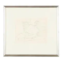 Reclining Model VIII by Hobson Pittman, Pencil on paper, sold Mar 2026