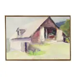 Kahn Barn by Wolf Kahn, Oil on canvas, sold Mar 2026