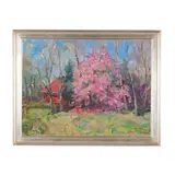 Plum Blossoms by James P. Kerr, Oil on linen canvas, sold Mar 2026