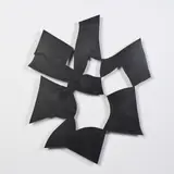 Ombres I by Pierre Sabatier, vers 1960, Acier découpé, traité noir, sold Oct 2014