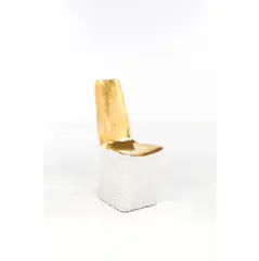 Modèle Kaos by Patrick Schols, Bois, plâtre, résine dorée à la feuille, sold Nov 2018