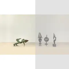 Caméléon by Abou Traoré, circa 2008, Bronze à la cire perdue, patine verte, sold Nov 2018