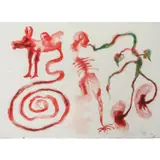 Tiqq by Barthélémy Toguo, 2002, Aquarelle sur papier, sold Nov 2018