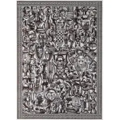 Sans Titre by Raymond Tsham, 2013, Stylo à bille sur papier, sold Nov 2018