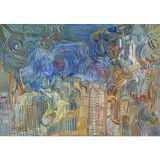 Au dessus de la Tour by Ali Lagrouni, 2017, Huile sur toile, sold Nov 2018