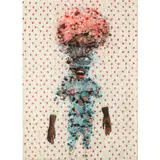 Black is Beautiful (Afro series) by Steve Bandoma, 2013, Technique mixte, collages, encre et aquarelle sur papier, sold Nov 2018