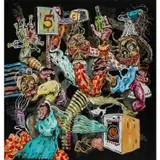 Le jour de l'homme by Cristiano Mangovo Brás, 2018, Acrylique sur toile, sold Nov 2018