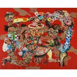 Les cartes by Cristiano Mangovo Brás, 2018, Acrylique sur toile, sold Nov 2018