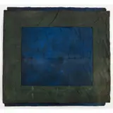 Toile double bleu-vert by André Valensi, 1992, Encre sur toiles cousues, sold Dec 2018