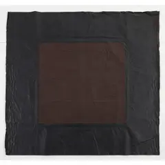 Toile double marron by André Valensi, 1990, Encre sur toiles cousues, sold Dec 2018