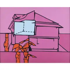 La Finestra, 19.4.1966 by Valerio Adami, Huile sur toile, sold Dec 2018