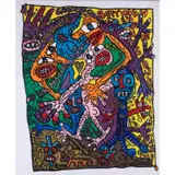 Groin de canard by Robert Combas, 1986, Acrylique sur toile marouflée sur toile, sold Dec 2018