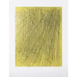 G 1973-13, issue du portefeuille "Requiem pour la fin des temps" - 1973 by Hans Hartung, Eau-forte en noir et aquatinte en jaune sur Arches, signée et numérotée 99/100, sold Dec 2018