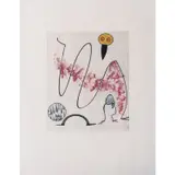 Oiseau en péril - 1975 by Max Ernst, Eau-forte et aquatinte en couleurs sur Arches filigrané, signée et numérotée 33/100, sold Dec 2018