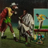 Le prophète by Amani Bodo, 2016, Acrylique sur toile, sold May 2019