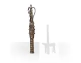 Reine Mère by Siriki Ki, Bronze à patine rose et or, sold May 2019