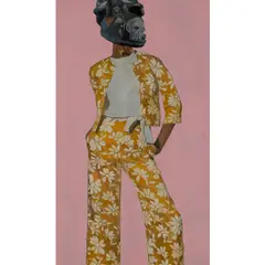 Vintage glamour 1965 by Wole Lagunju, 2014, Acrylique sur toile, sold May 2019