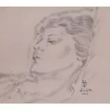 Léonard-Tsuguharu Foujita, Portrait de jeune femme