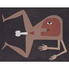Composition by Victor Brauner, 1964, Huile sur toile, sold May 2019