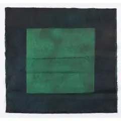 Toile double bleu-vert, 16/1/1992 by André Valensi, Encre sur toiles cousues, sold May 2019