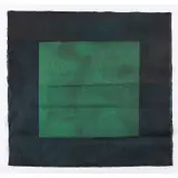 Toile double bleu-vert, 16/1/1992 by André Valensi, Encre sur toiles cousues, sold May 2019