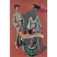 Mannequinerie en solde by Jean Hélion, 1978, Acrylique sur toile, sold May 2019