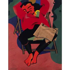 Rafael Solbes (1940-1981), Manolo Valdès (né en 1942), Juan Antonio Toledo (1940-1995) by Equipo Cronica, Acrylique, pastel et collage sur papier entoilé, sold May 2019