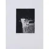 Sans titre - 1966 by André Marfaing, Eau-forte en noir sur BFK Rives filigrané,, sold Jun 2019