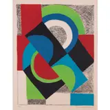 Contrepoint - circa 1965 by Sonia Delaunay, Lithographie en couleurs, signée, sold Jun 2019
