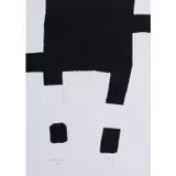 Olympiada Barcelona 92 - 1991 by Edouardo Chillida, Sérigraphie en noir et gaufrage sur papier fait, sold Jun 2019