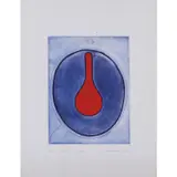 La propagation rouge - 1967 by Takesada Matsutani, Eau-forte en couleurs sur BFK Rives filigrané,, sold Jun 2019