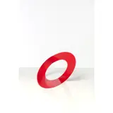 Ellipse - 2016 by Felice Varini, Acier peint en rouge, signé et numéroté 7/30 sous la base, présenté dans sa boite d'origin, sold Jun 2019