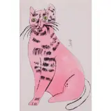 Sam the Cat, issue de "25 Cats Name(d) Sam and by Andy Warhol, Lithographie offset réhaussée à l'aquarelle, sold Jun 2019