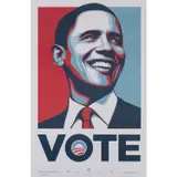 Obama Vote - 2014 by Shepard Fairey, Sérigraphie en couleurs, numérotée 4218/5000, sold Jun 2019