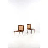 Cadeira baixa by Joaquim Tenreiro, Bois de peroba et cannage, sold Jun 2019