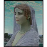 Portrait de femme au voile by Hans Unger, Huile sur toile, sold Jul 2019