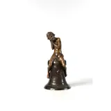 Jeune garçon assis sur une cloche by Henri Pernot, Bronze patiné, sold Jul 2019