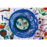 SF-346 - 1991 by Sam Francis, Lithographie en couleurs sur papier vélin, toutes marges, pleine page, sold Dec 2019