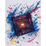 SF-336 ou Falling Star - 1981 by Sam Francis, Lithographie en couleurs sur papier Arches 88, toutes marges, pleine page, sold Dec 2019