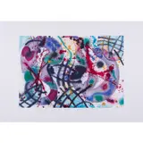 SFE-076 RC, Trietto 3 - 1991 by Sam Francis, Aquatinte en couleurs sur papier Fabriano, toutes marges, sold Dec 2019