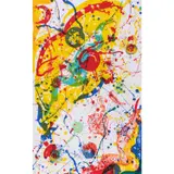 SF-340 - 1989 by Sam Francis, Lithographie en couleurs sur papier PTI #120 Waterleaf, toutes marges, pleine page, sold Dec 2019