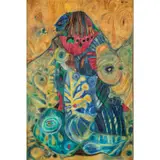 Marone la poétesse by Ibou Diouf, Huile et acrylique sur toile, sold Nov 2019