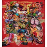 Les femmes by Cristiano Mangovo Brás, 2019, Acrylique sur toile, sold Nov 2019