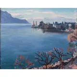 Brumes sur le lac léman, Montreux by Albert Marquet, 1937, Huile sur panneau, sold Dec 2019