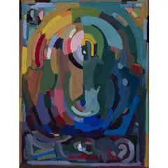 Composition by Albert Gleizes, circa 1932-1935, Gouache sur papier, sold Dec 2019
